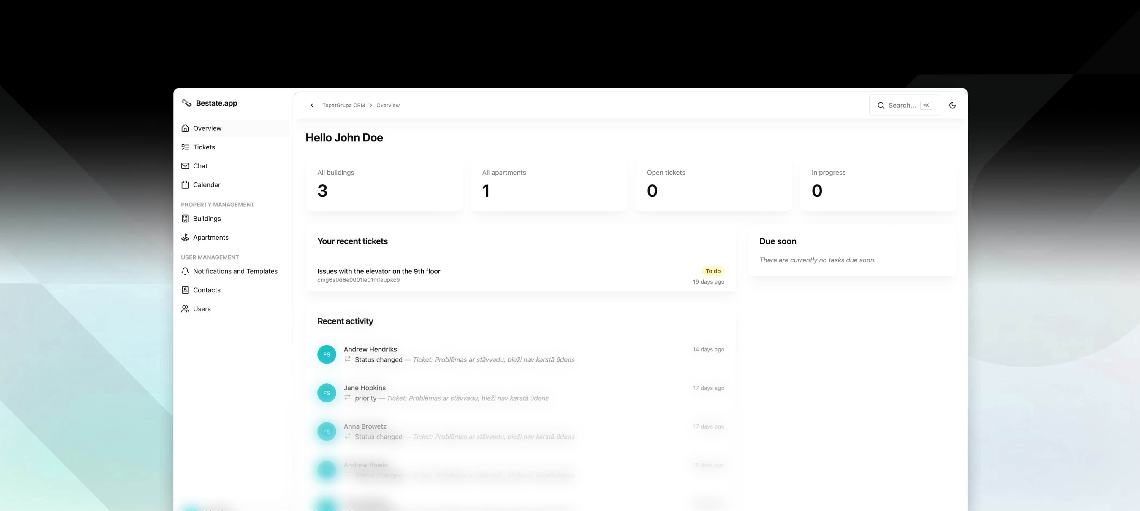 Picture of the Dashboard